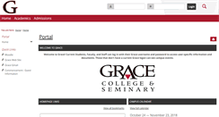 Desktop Screenshot of portal.grace.edu